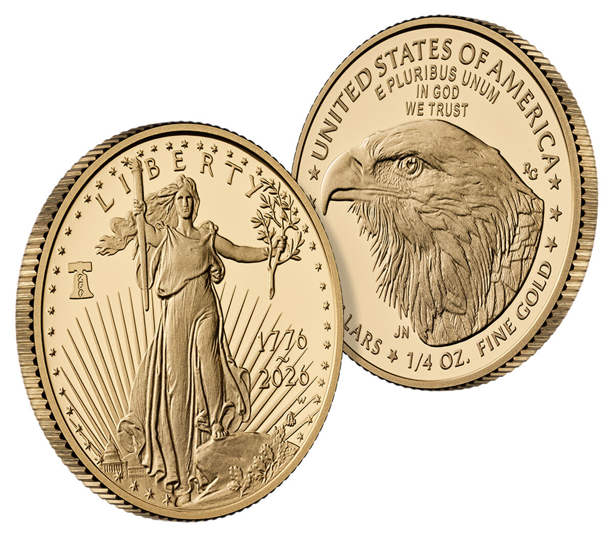 American Eagle 2026 One-Quarter Ounce Gold Proof Coin, , hi-res image number 1.0