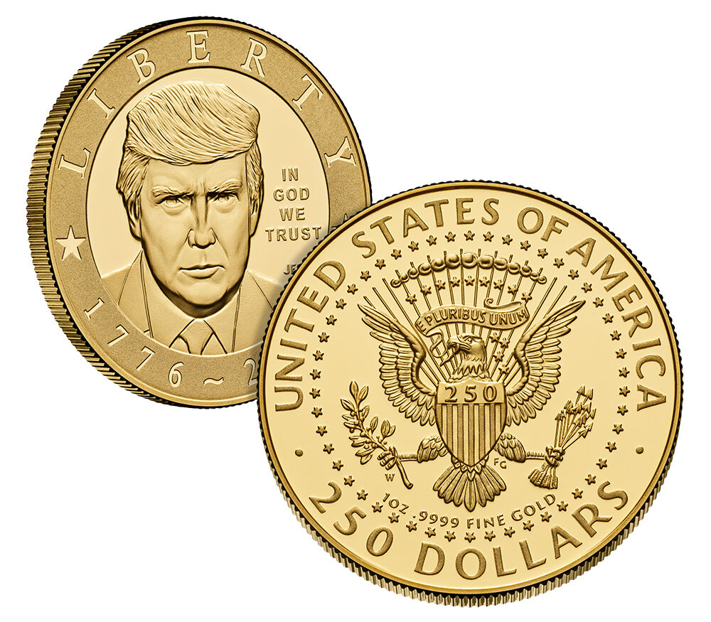 Semiquincentennial President Donald J. Trump 24K Gold Proof Coin