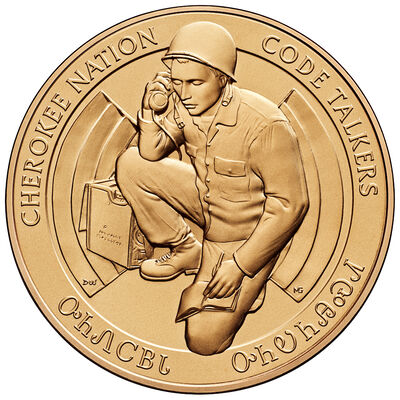 Cherokee Nation Code Talkers Bronze Medal