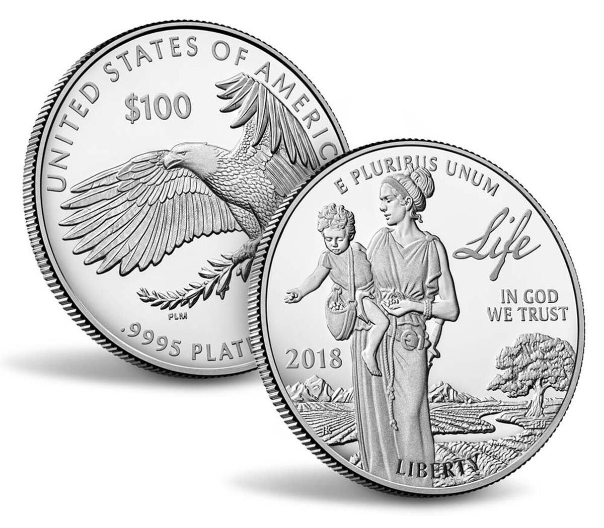 Preamble to the Declaration of Independence 2018 Platinum Proof Coin - Life, , hi-res image number 1.0