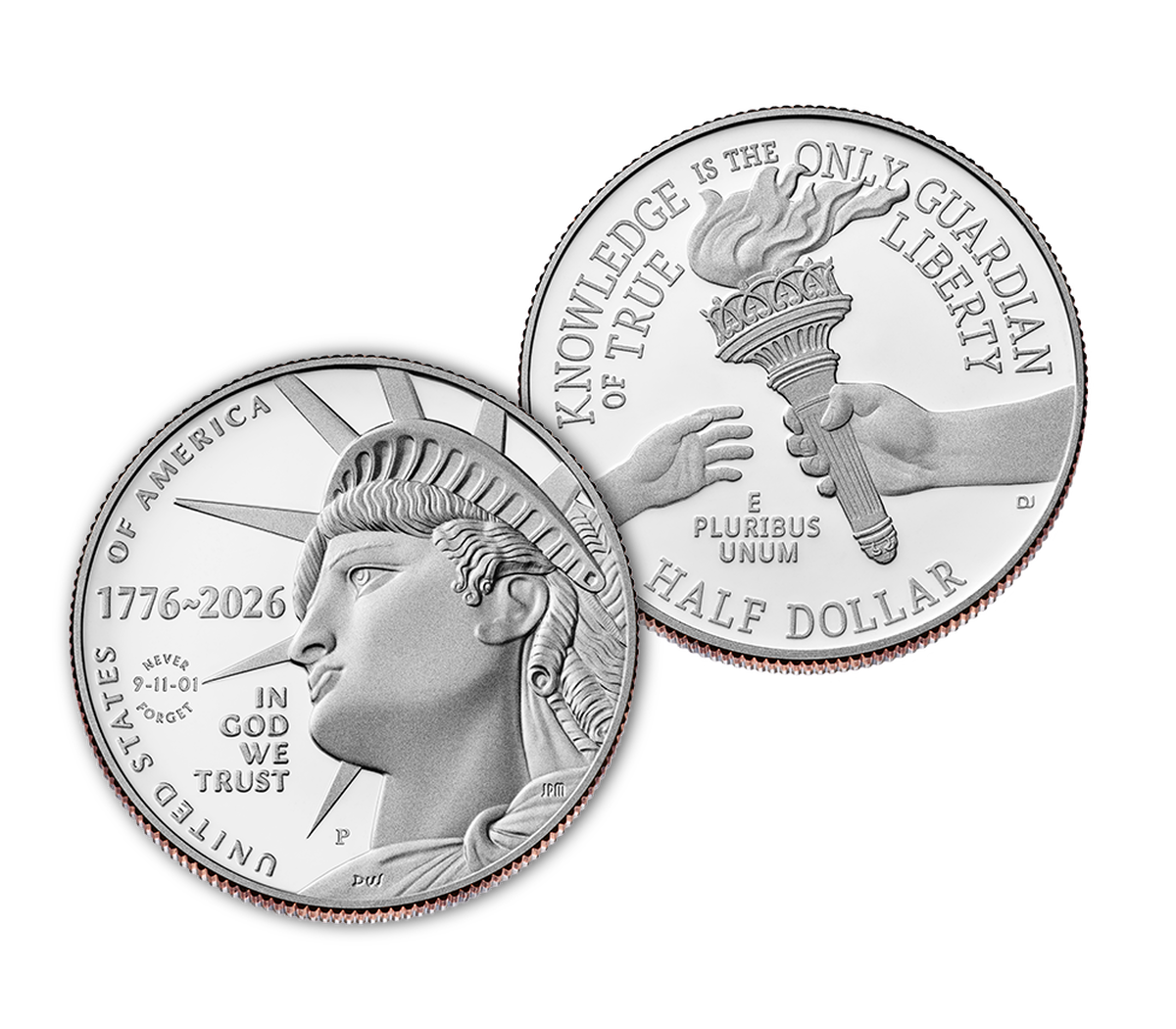 Semiquincentennial Half Dollar 2026 Rolls and Bags - 9/11 Enduring Liberty image number 4.0