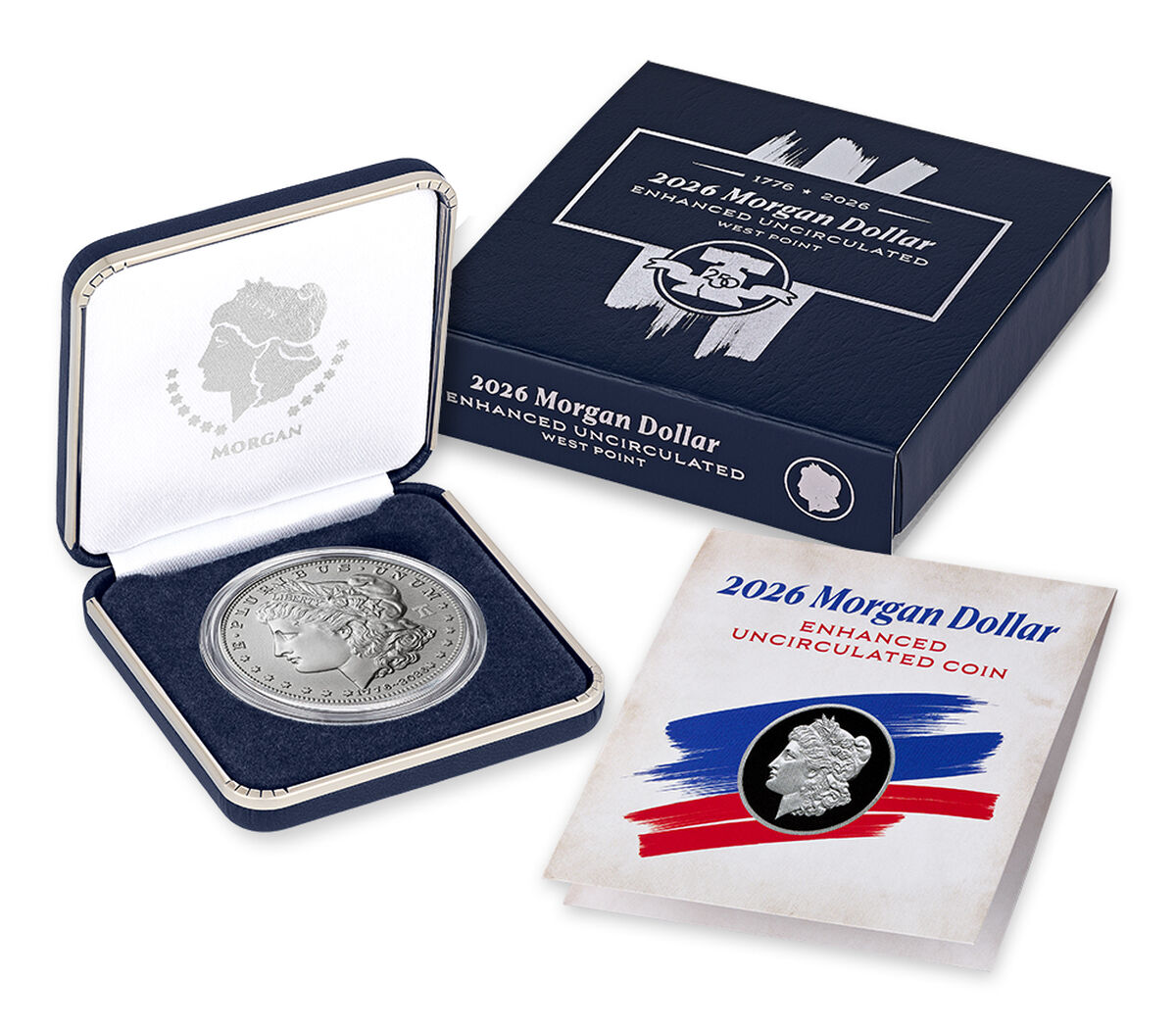 Morgan Silver Dollar 2026 Enhanced Uncirculated Coin, , hi-res image number 1.0