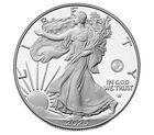 250th Anniversary United States Marine Corps American Eagle One Ounce Silver Proof Coin, , hi-res