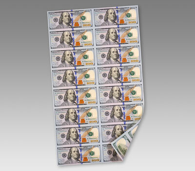 $100 &ndash; 16 Note Sheet San Francisco (L)