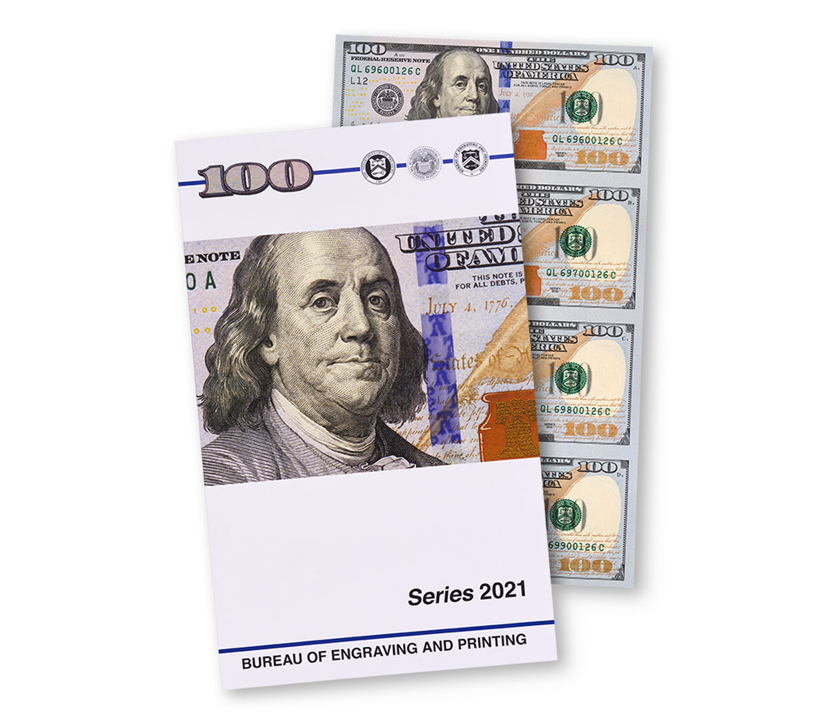 $100 &ndash; 4 Note Sheet San Francisco (L), , hi-res image number 2.0