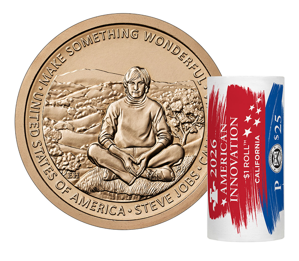 American Innovation $1 Coin 2026 Rolls and Bags - California image number 1.0