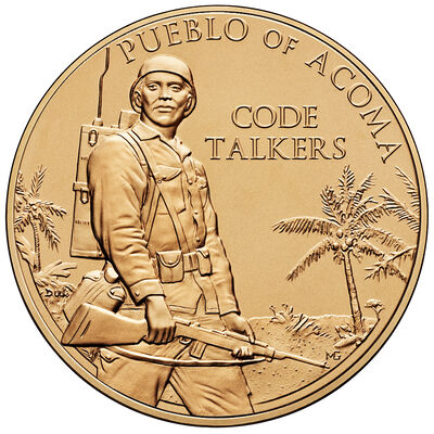 Pueblo of Acoma Tribe Code Talkers Bronze Medal