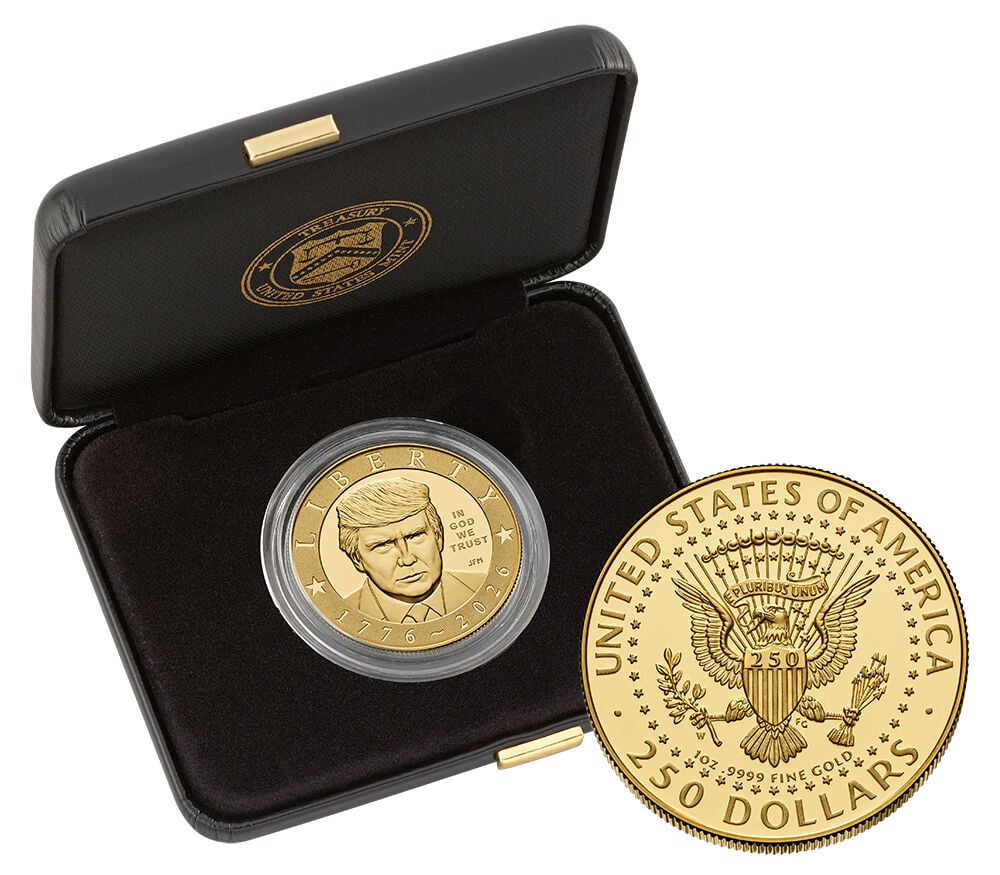 Semiquincentennial President Donald J. Trump 24K Gold Proof Coin
