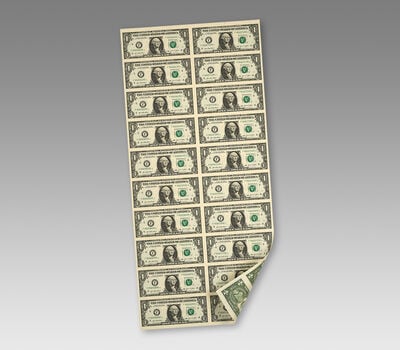 $1 &ndash; 20 Note Sheet (Atlanta) Series 2021