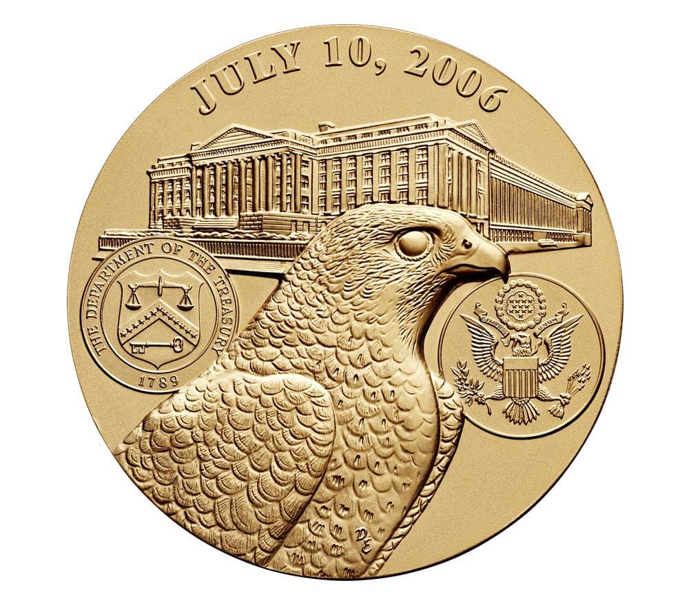 Henry M. Paulson, Jr. Secretary of the Treasury Bronze Medal 3