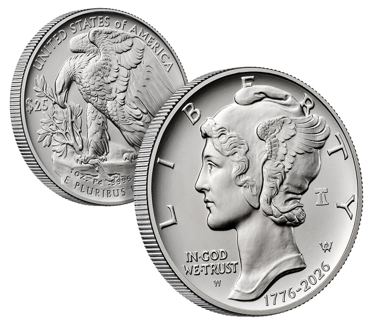 American Eagle 2026 One Ounce Palladium Uncirculated Coin, , hi-res image number 2.0