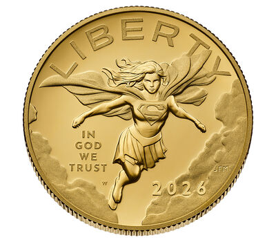 Comic Art 24-Karat Gold Proof Coin &ndash; Supergirl&trade;