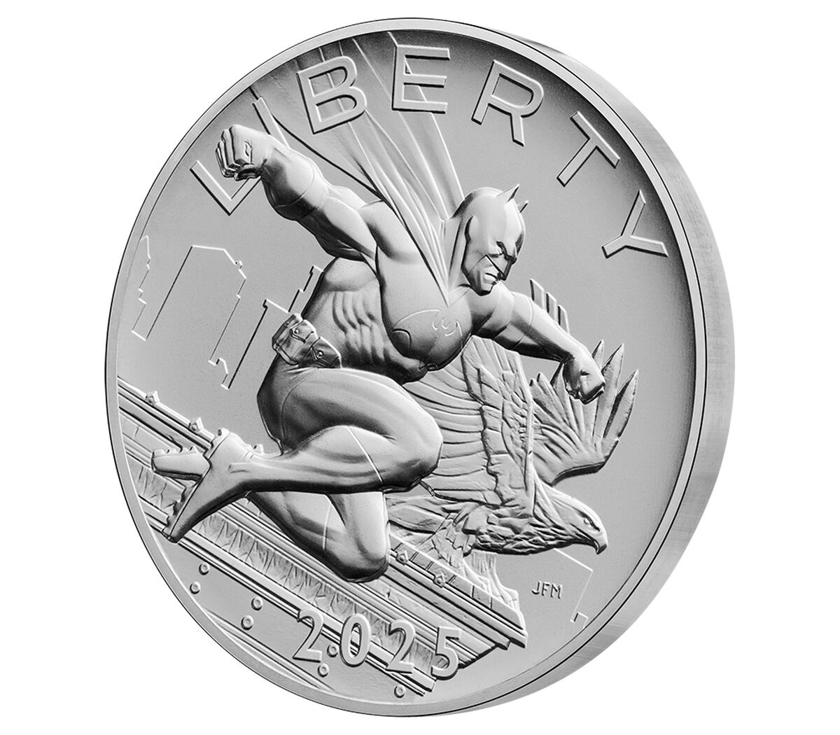 Comic Art 2.5 Ounce Silver Medal &ndash; Batman&trade;, , hi-res image number 6.0