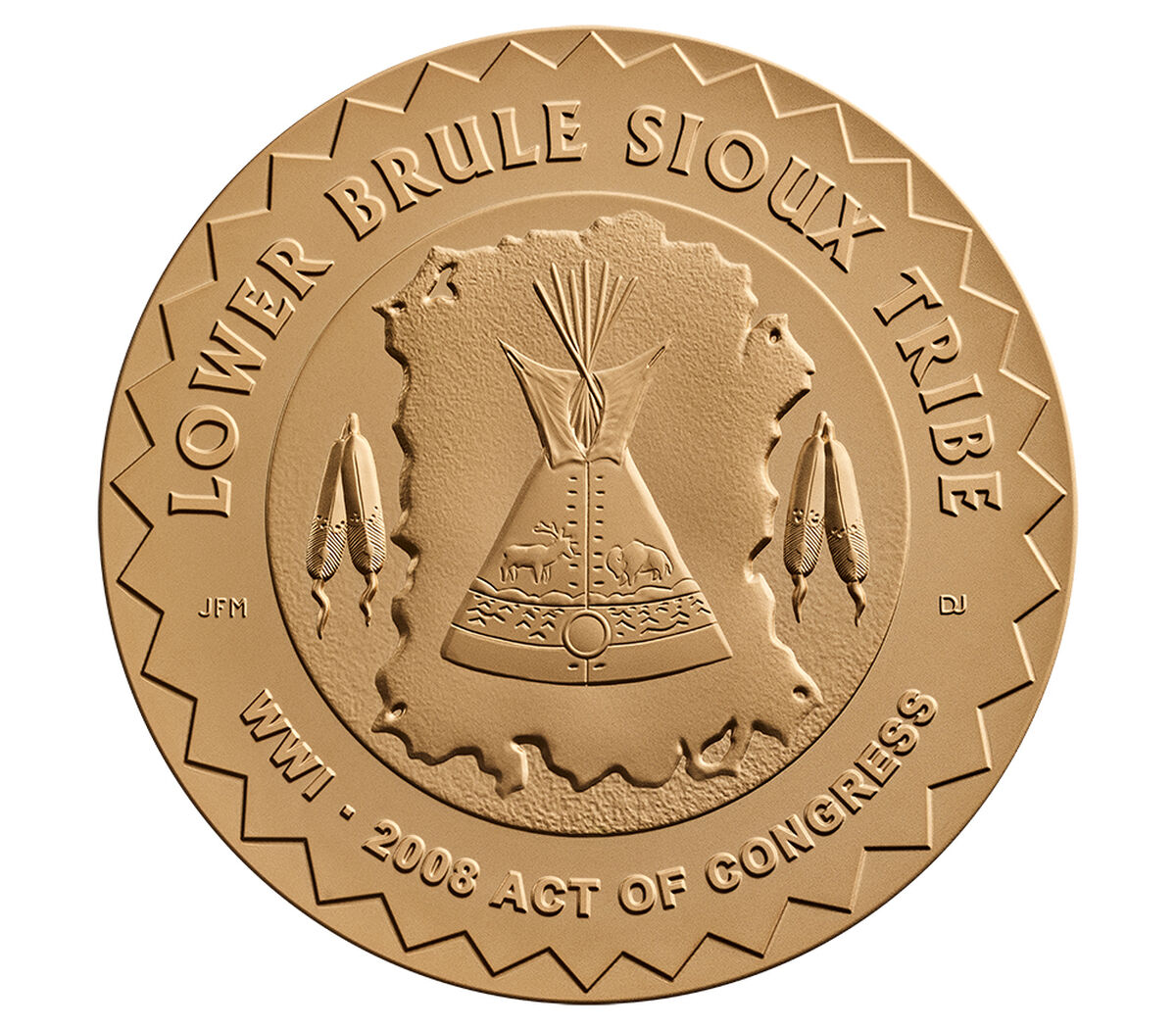 Tribe Code Lower Brule Sioux Tribe Code Talkers Bronze Medal | US Mint