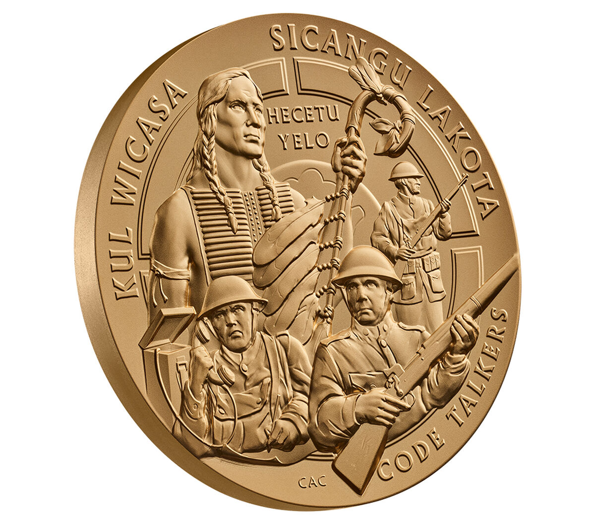 Tribe Code Lower Brule Sioux Tribe Code Talkers Bronze Medal | US Mint