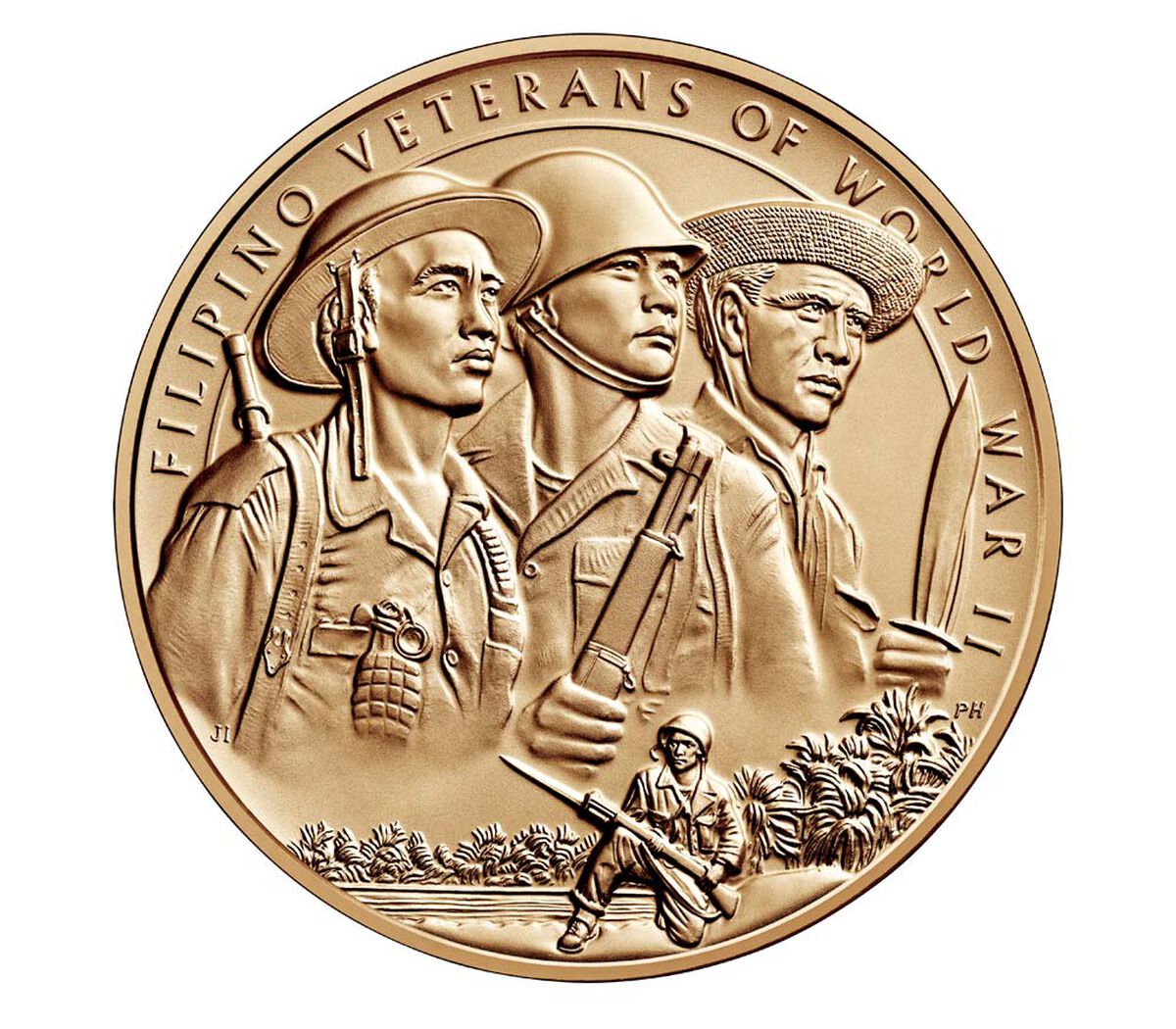 Filipino Veterans of World War II Bronze Medal image number 1.0