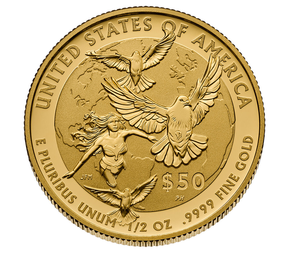 Comic Art 24-Karat Gold Proof Coin &ndash; Wonder Woman&trade;, , hi-res image number 5.0