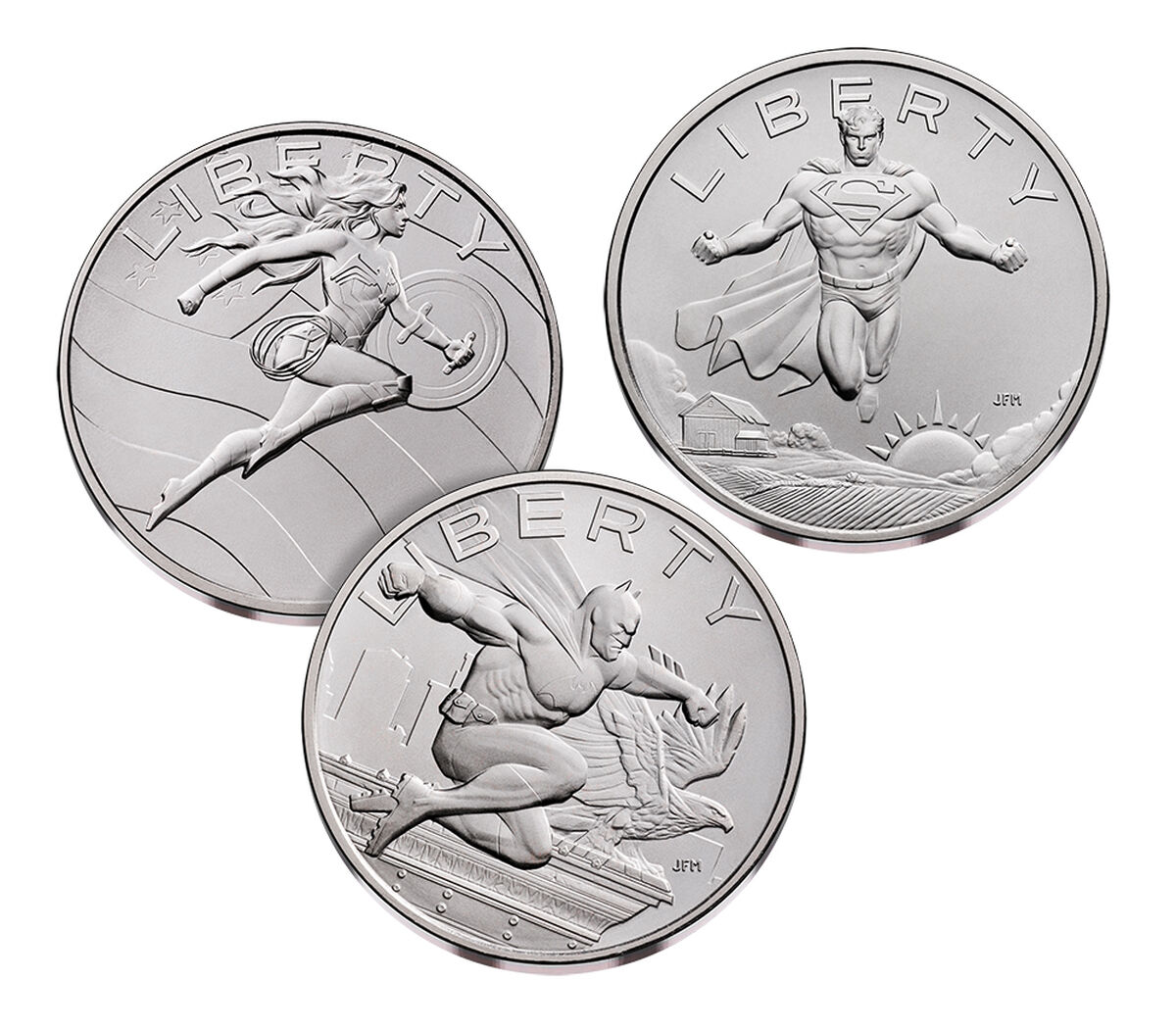 Comic Art Three Medal Set, 2025 Super Heroes, , hi-res image number 2.0