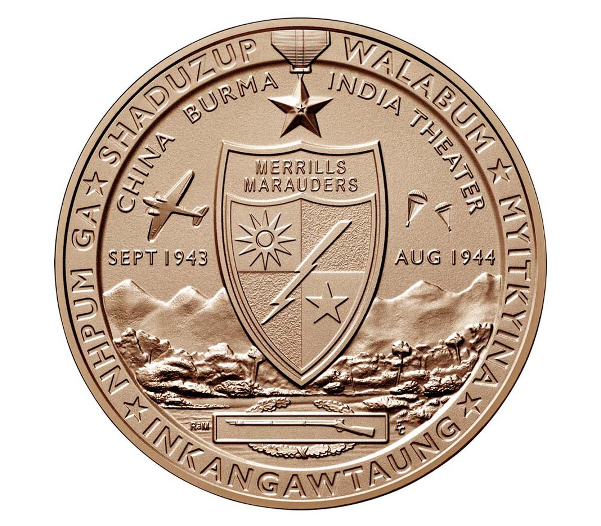 Merrill's Marauders Bronze Medal image number 2.0
