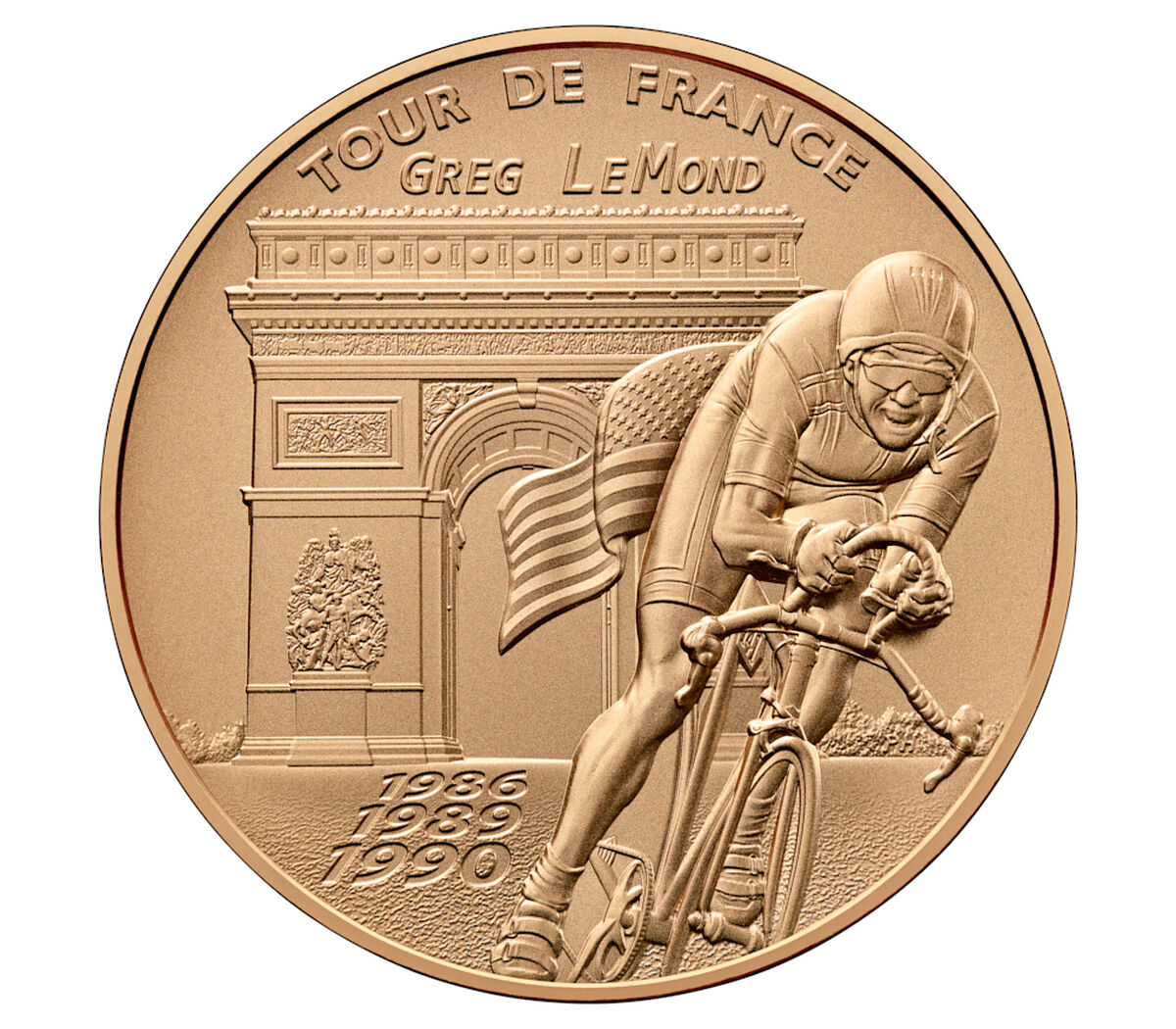 Greg LeMond Bronze Medal image number 1.0