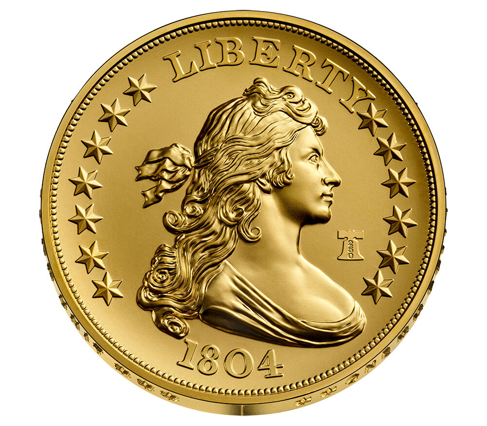 Best of the Mint 1804 Silver Dollar Gold Coin and Silver Medal Set