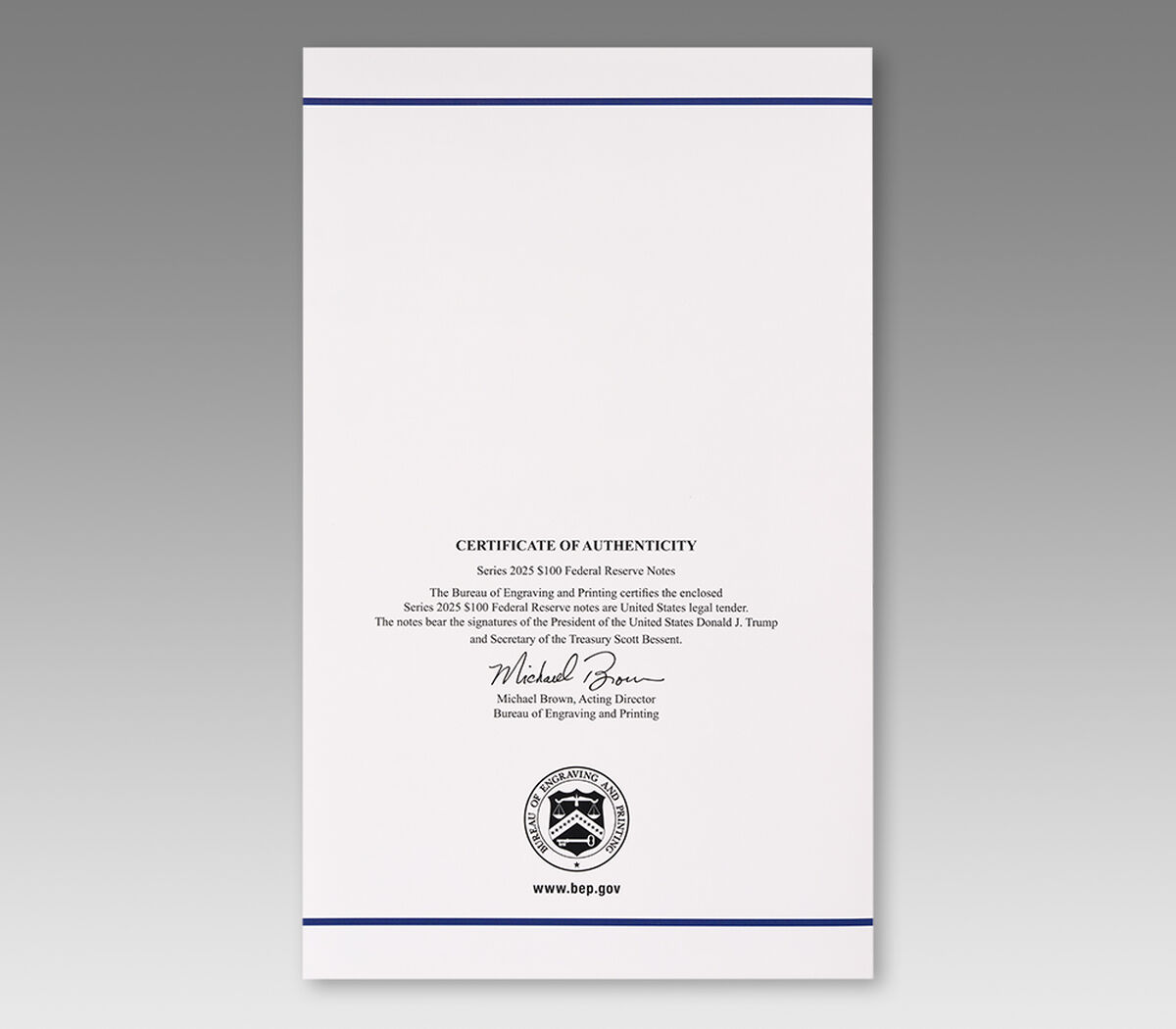 $100 &ndash; 4 Note Sheet (New York) Series 2025, , hi-res image number 10.0