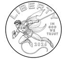 Comic Art 24-Karat Gold Proof Coin &ndash; Robin&trade;, , hi-res
