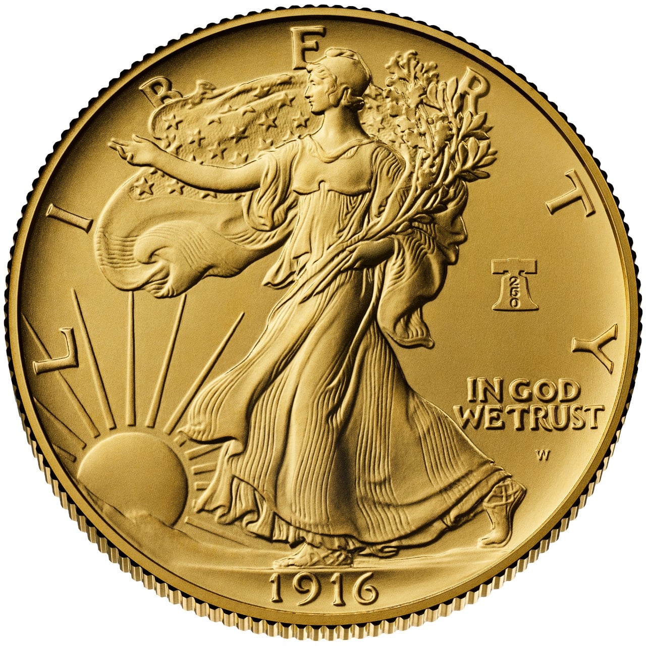 Best of the Mint - Walking Liberty Gold Obverse