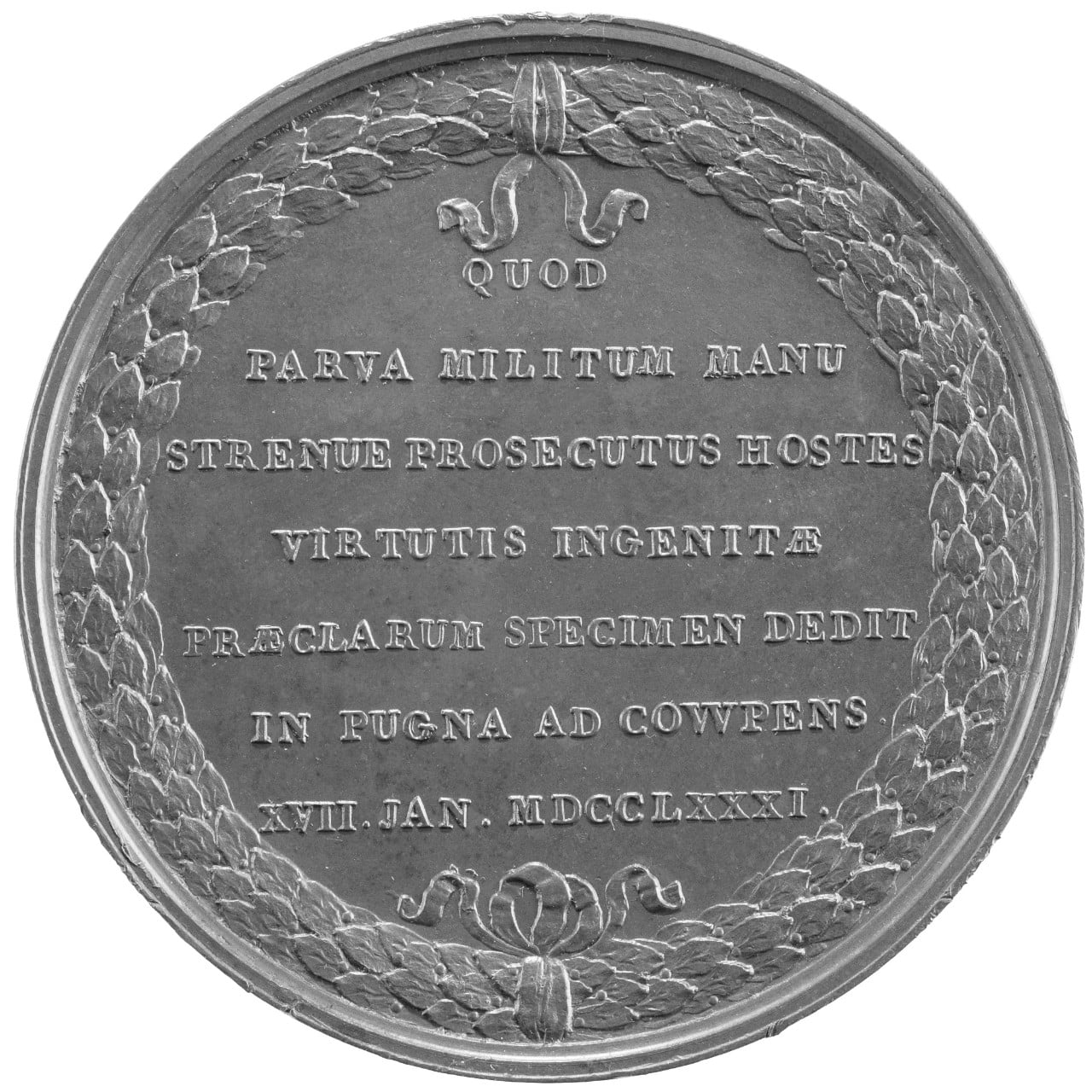 Lt. Col. William Washington Medal Reverse