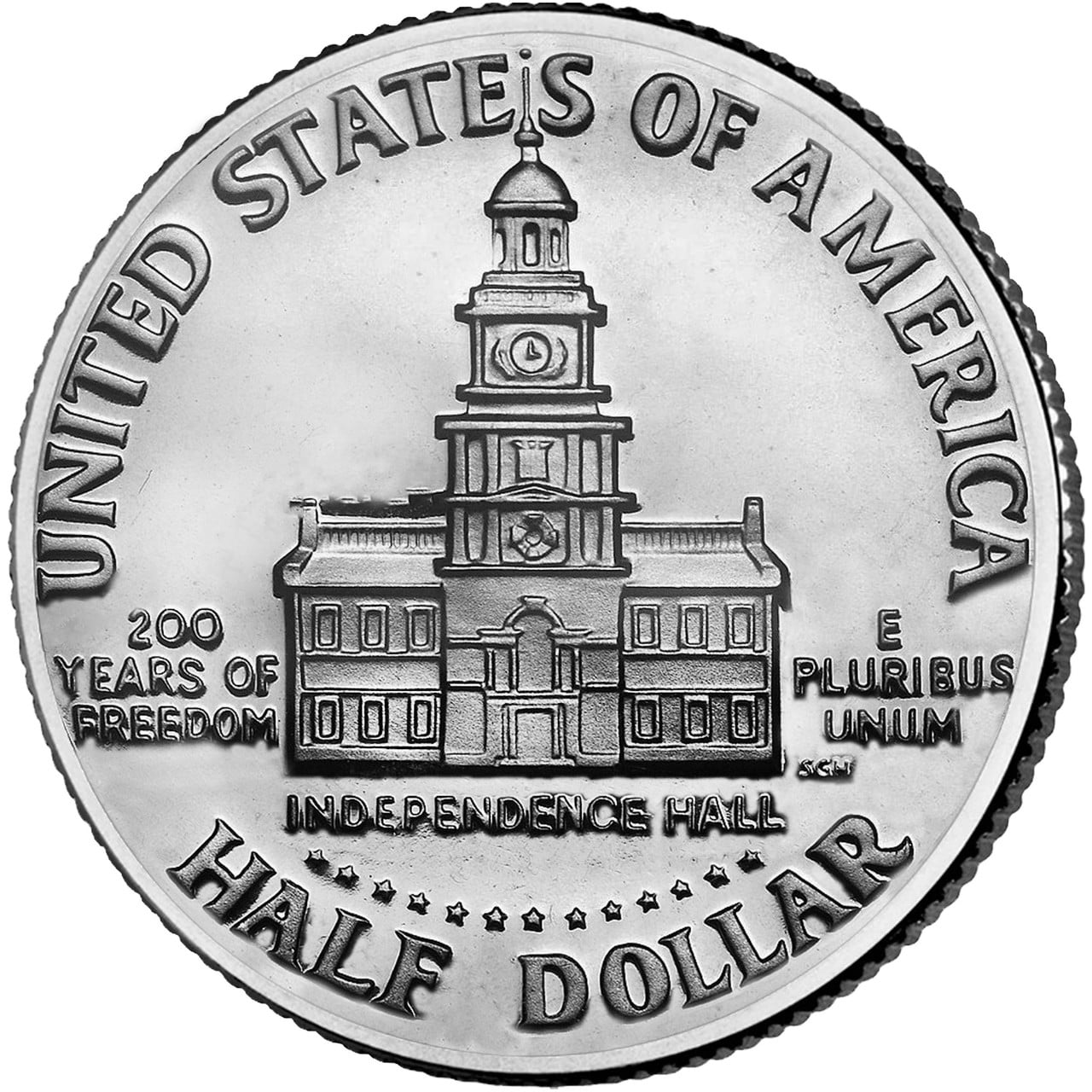 1975-1976 Bicentennial Half Dollar Reverse