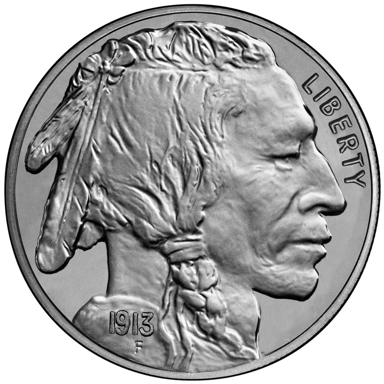1913 Buffalo Nickel Obverse