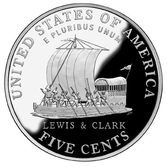 2004 Westward Journey Nickel Series Keelboat Proof Reverse