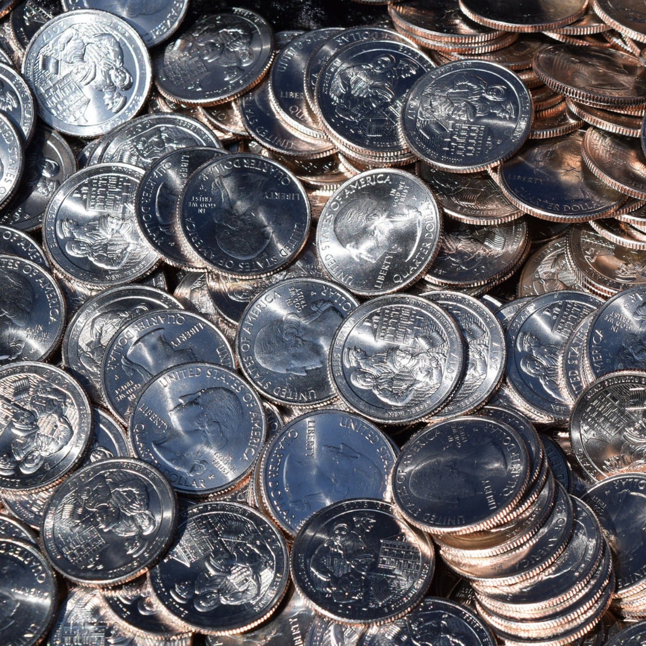 ellis island quarters pile