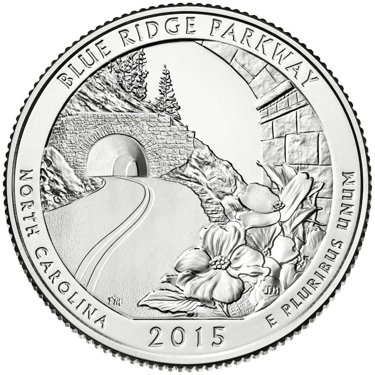 2015 Blue Ridge Parkway North Carolina Uncirculated Reverse