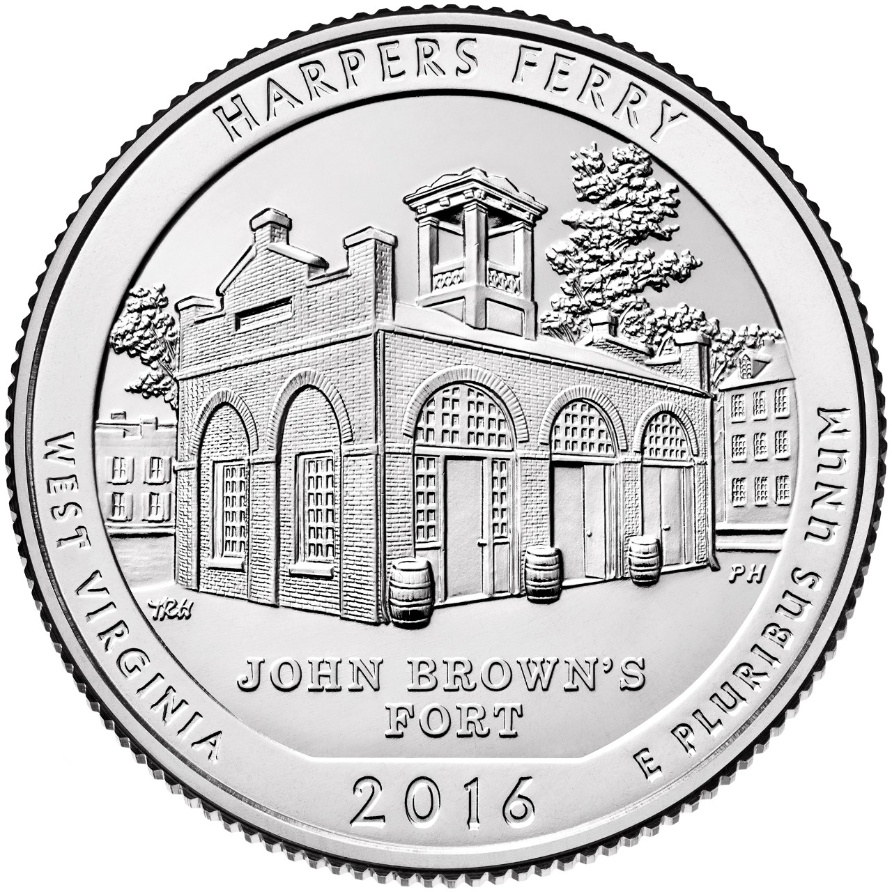 2016 Harpers Ferry West Virginia Uncirculated Reverse