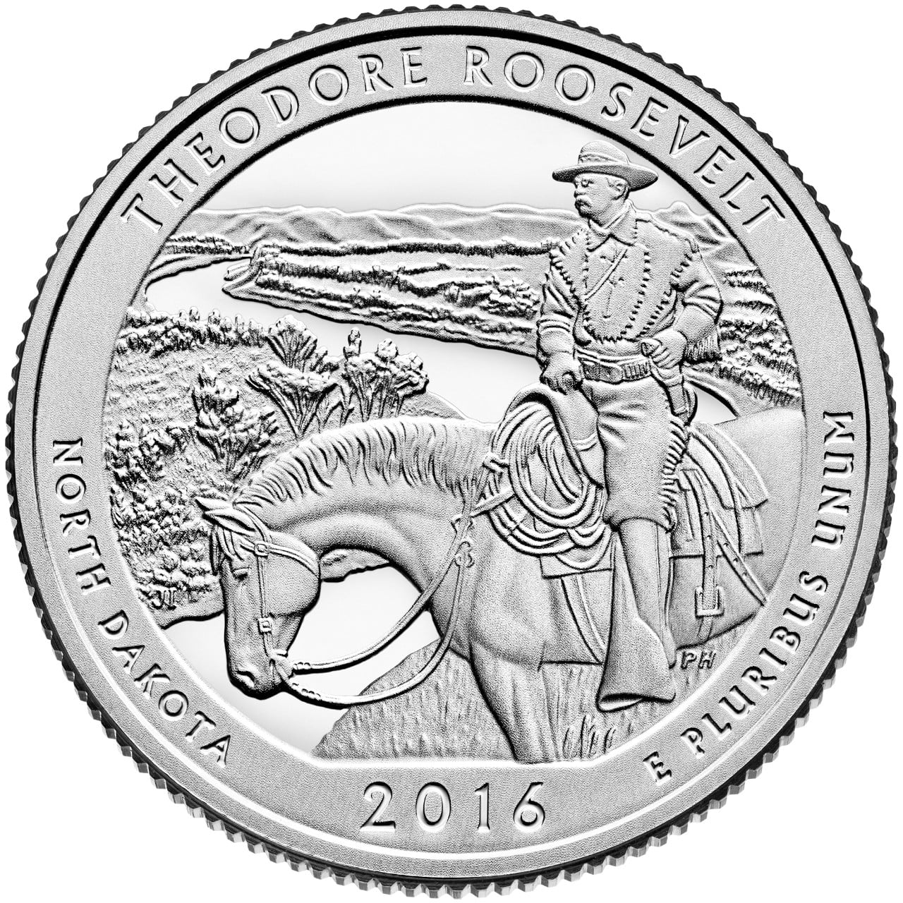 2016 Theodore Roosevelt North Dakota Proof Reverse