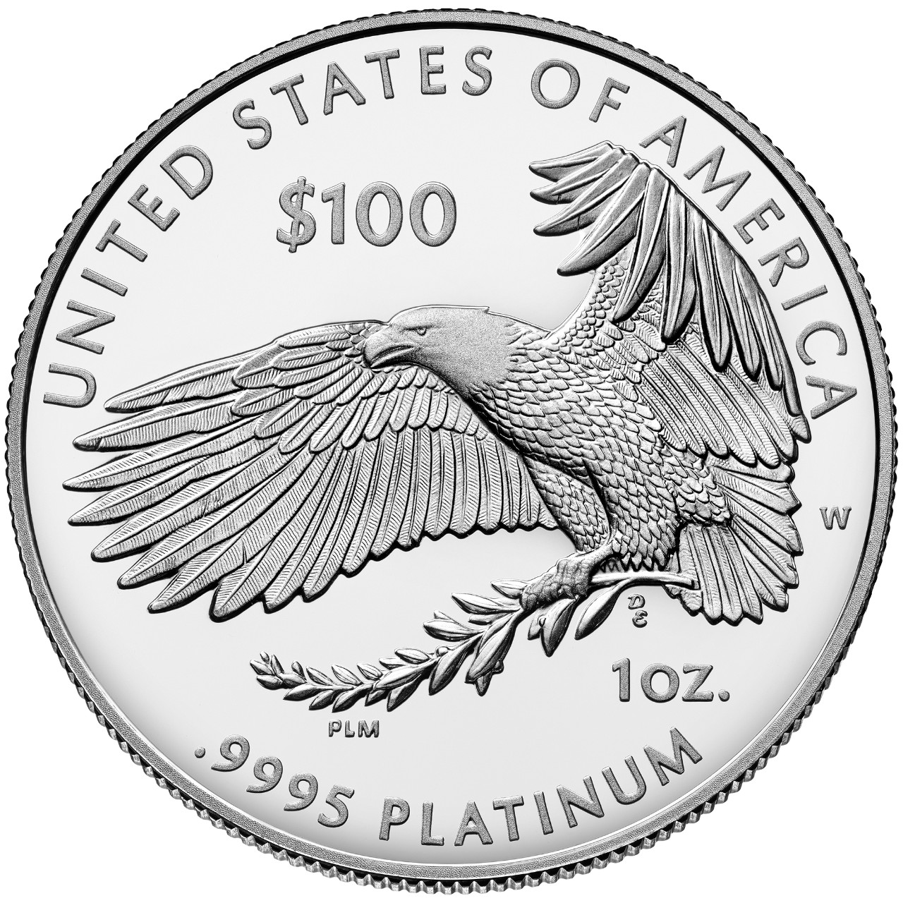 2018 American Eagle Platinum Proof Coin Reverse
