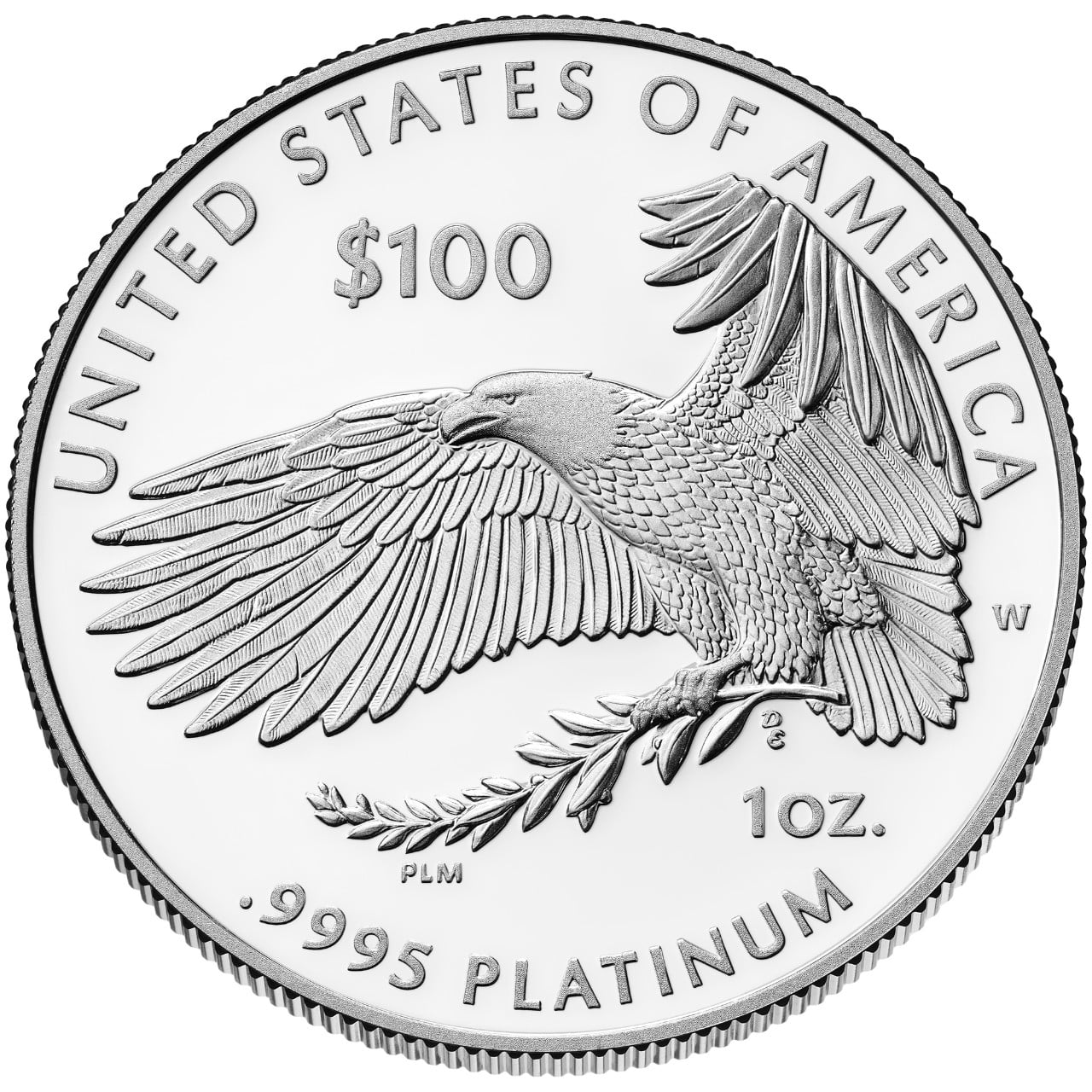2025 American Eagle Platinum Proof Coin Reverse