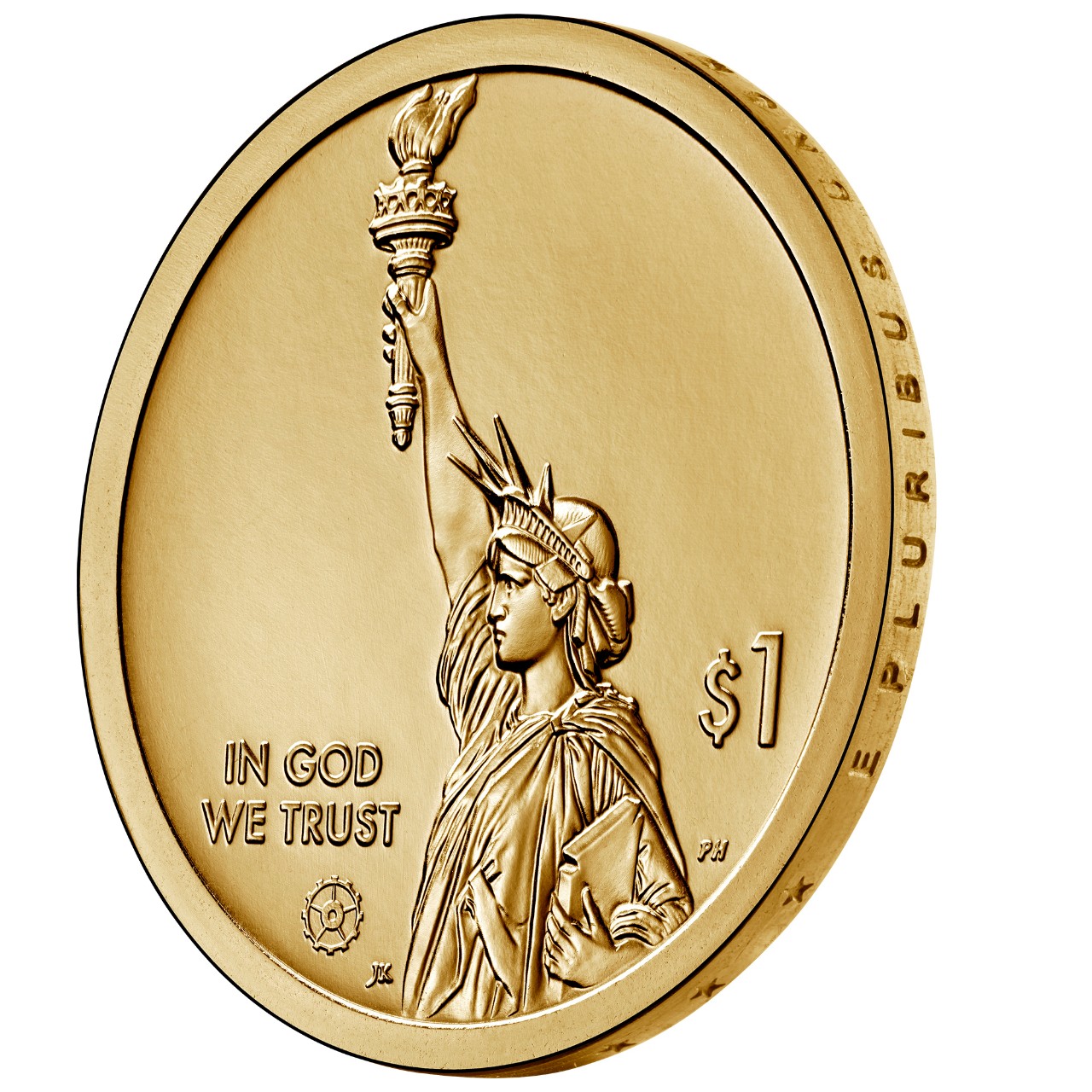 2022 American Innovation One Dollar Coin Uncirculated Obverse Angle