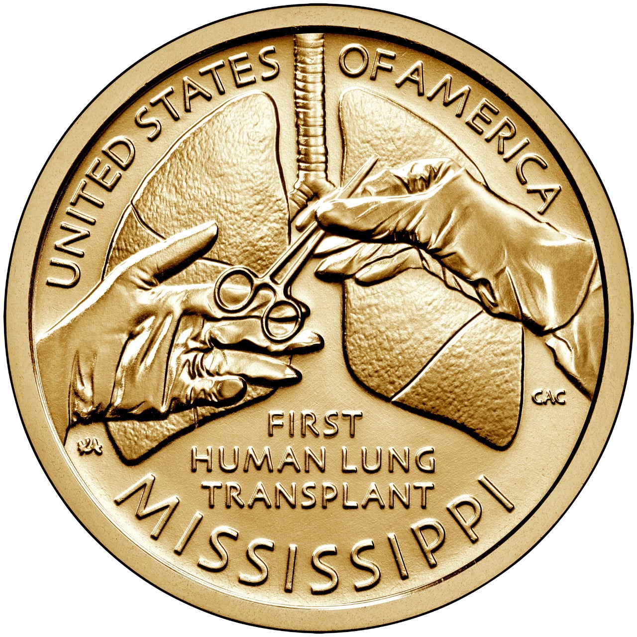 2023 American Innovation $1 Coin Mississippi Uncirculated Reverse