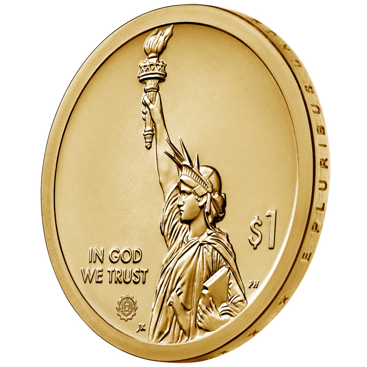 2019 American Innovation One Dollar Coin Uncirculated Obverse Angle