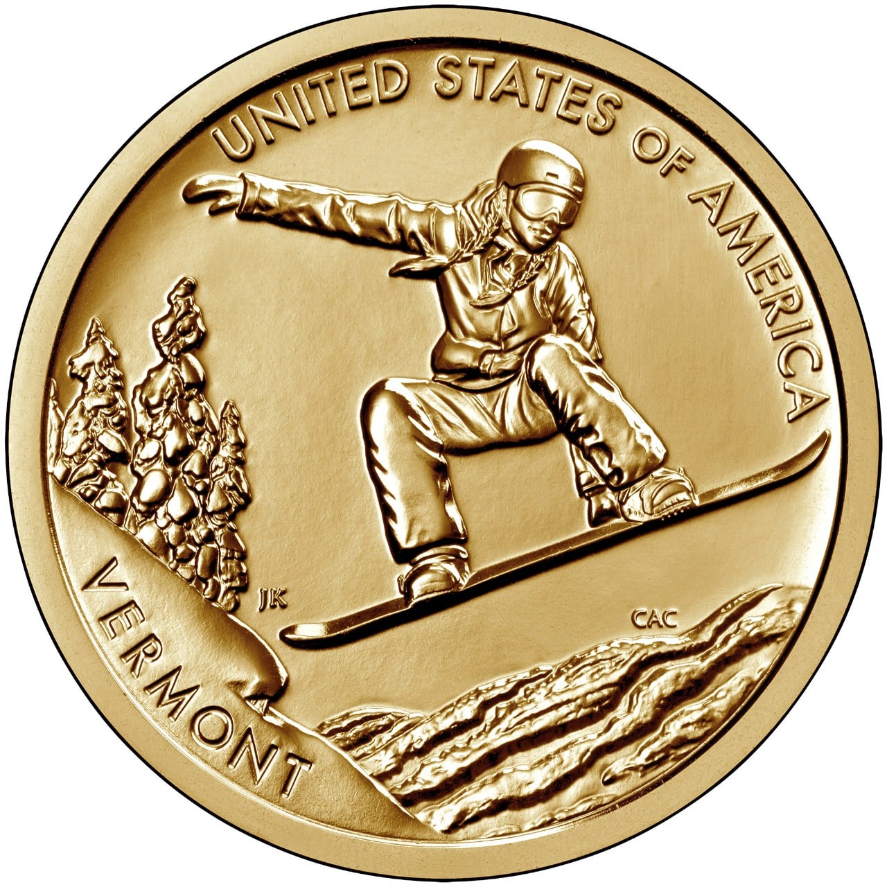 2022 American Innovation One Dollar Coin Vermont Uncirculated Reverse