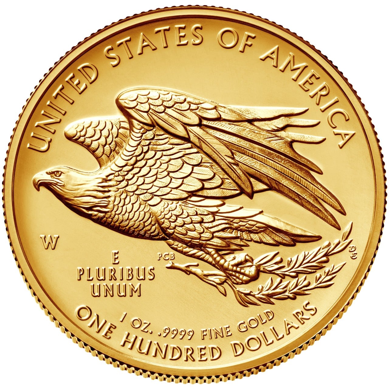 2015 American Liberty High Relief Gold Coin Reverse
