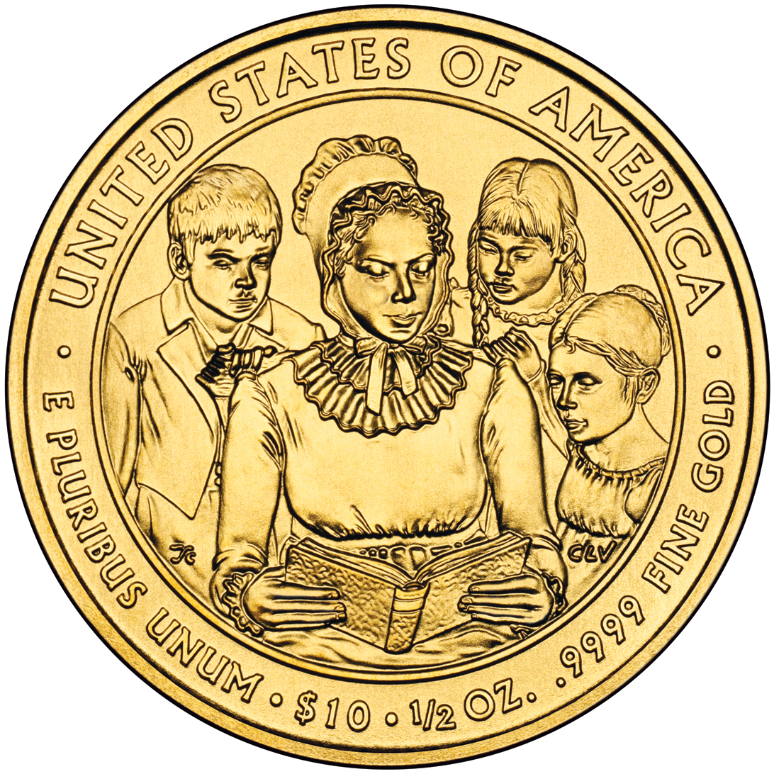 2009 First Spouse Gold Coin Anna Harrison Uncirculated Reverse