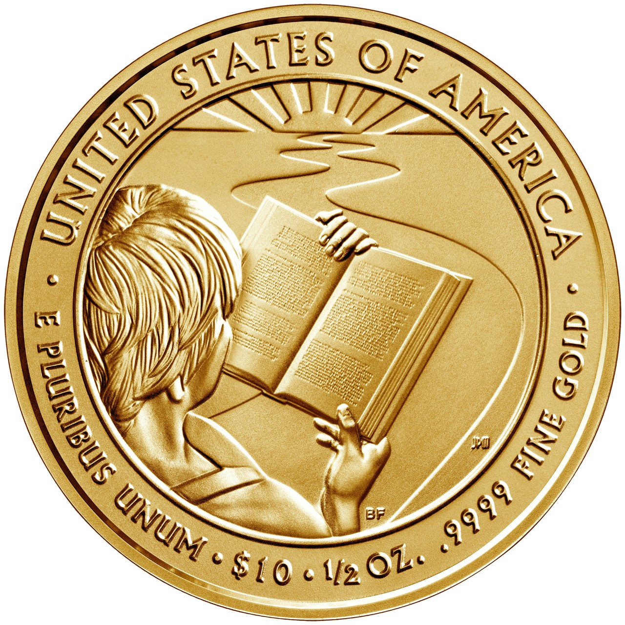 2020 First Spouse Gold Coin Barbara Bush Uncirculated Reverse