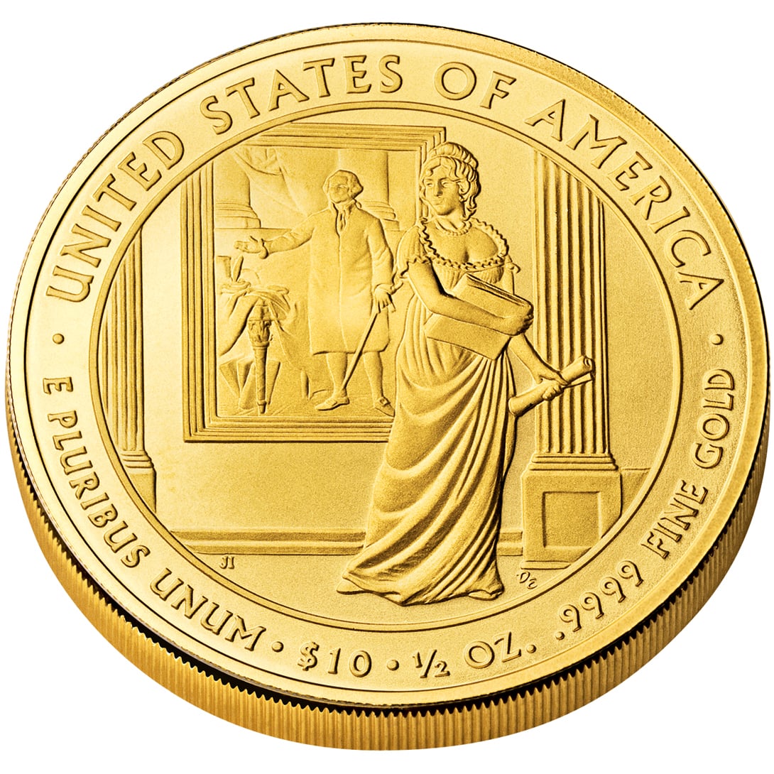 2007 First Spouse Gold Coin Dolley Madison Uncirculated Reverse