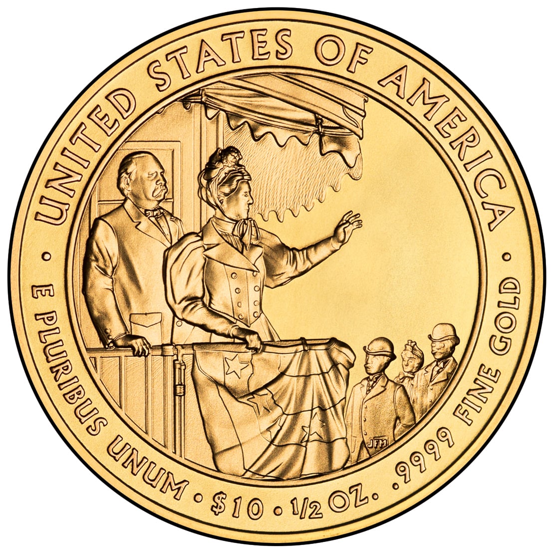 2012 First Spouse Gold Coin Frances Cleveland Second Term Uncirculated Reverse
