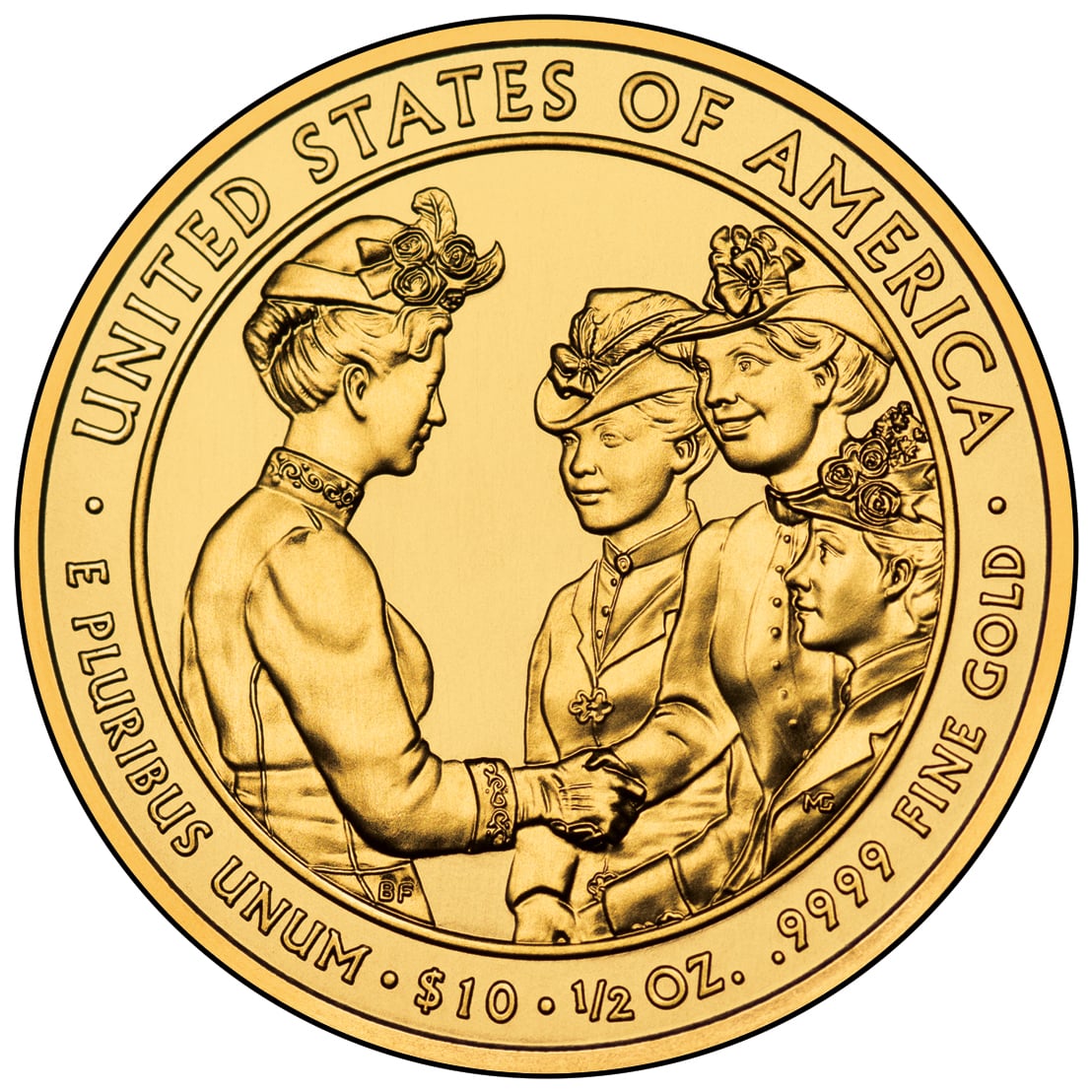 2012 First Spouse Gold Coin Frances Cleveland First Term Uncirculated Reverse