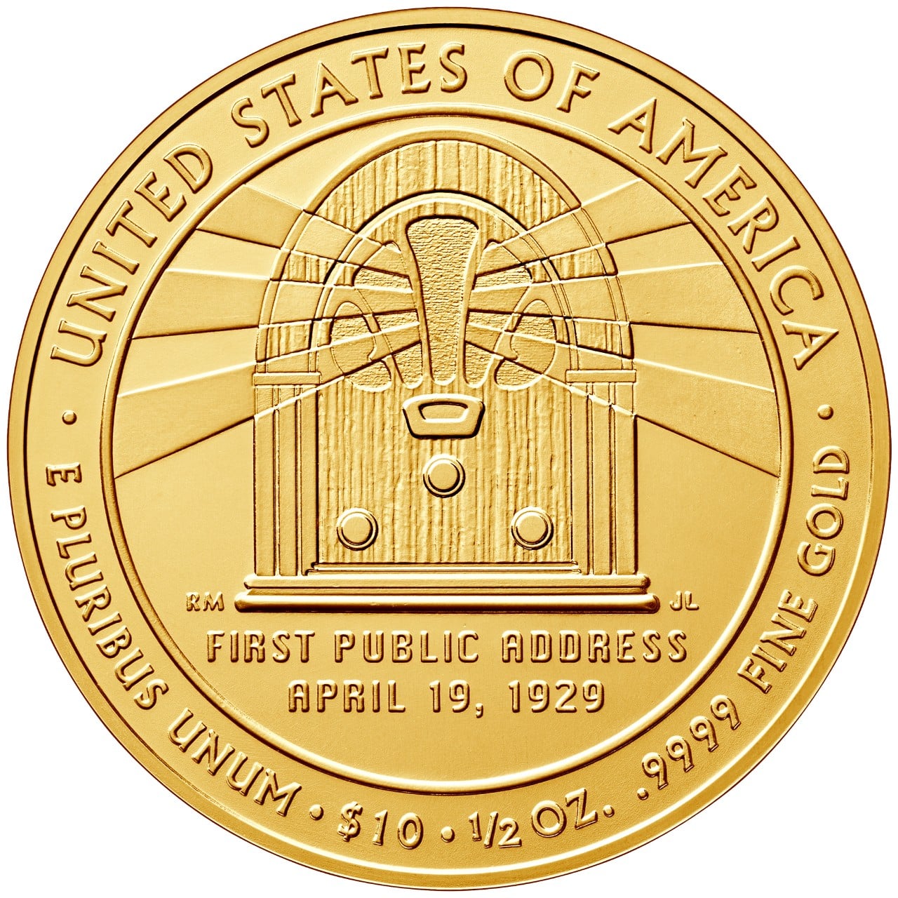 2014 First Spouse Gold Coin Lou Hoover Uncirculated Reverse