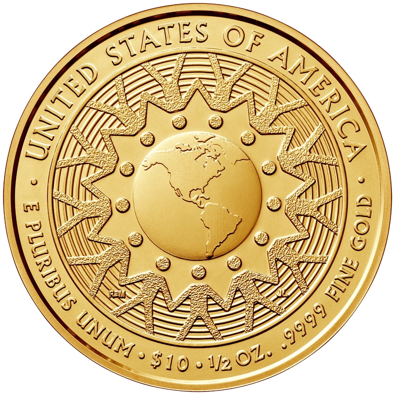 2016 First Spouse Gold Coin Patricia Nixon Uncirculated Reverse